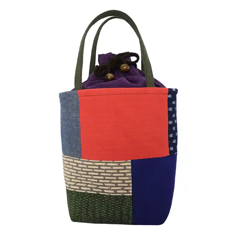 儀右ヱ門 久留米絣 ハンド マスマス / カーキ